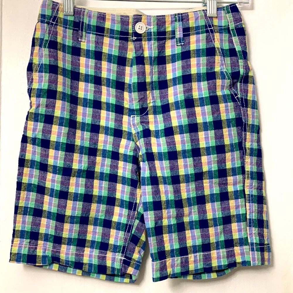 Gap Boys checkered linen shorts size 14